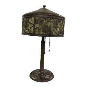 1910s Heinz Bronze Lamps And Silver