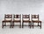 Dining Chairs in Wood and Braided Straw attributed to Guillerme et Chambron for Votre Maison, 1950s, Set of 4 For Sale - Image 10 of 10