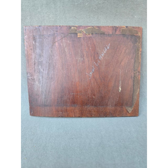 Wood Late 19th Century Rural Landscape Painting on Wood For Sale - Image 7 of 7