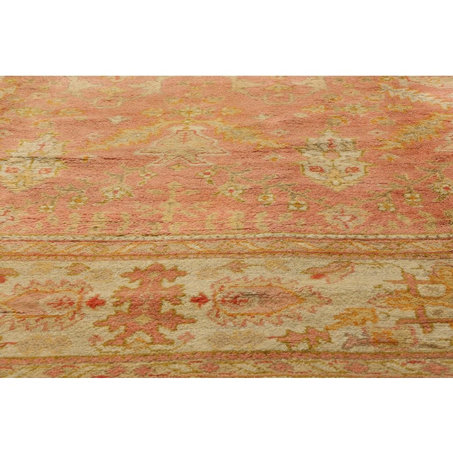 Early 20th Century Early 20th Century Antique Turkish Oushak Rug - 09'10 X 12'08 For Sale - Image 5 of 9