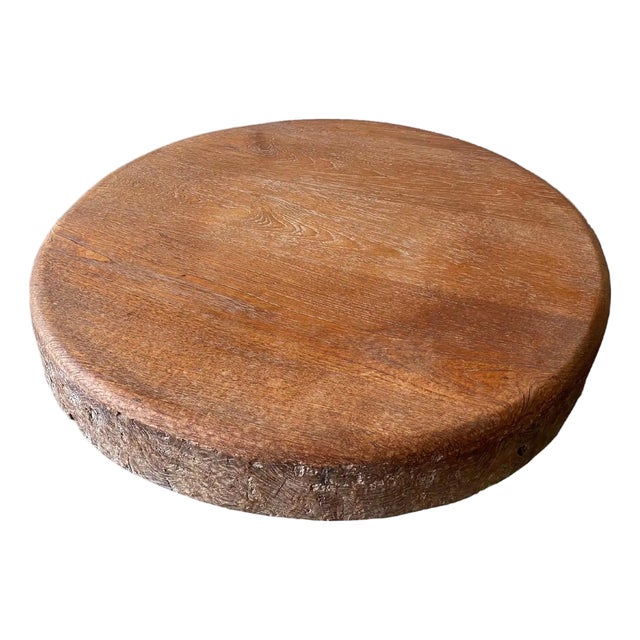 Teak Drum Low Table Crafted in Indonesia For Sale