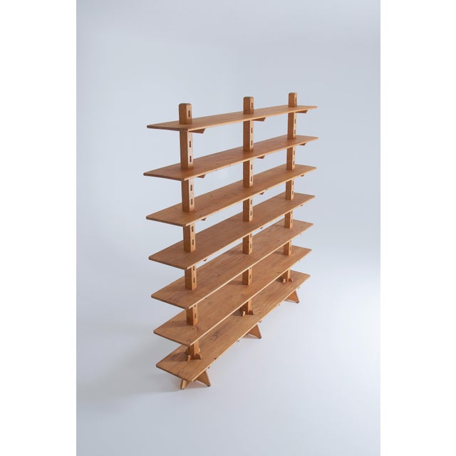 Free-Standing Bookshelf in Elm, 1990s For Sale - Image 3 of 11