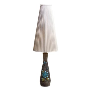 Large Stoneware Table Lamp from Tilgmans Keramik, Sweden, 1960s For Sale
