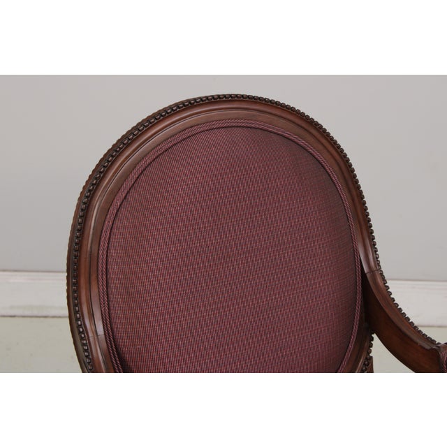 Set of 8 French Louis XVI Style Upholstered Dining Chairs For Sale In Philadelphia - Image 6 of 18