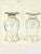 Vintage Glass Hurricane Vases, a Pair For Sale - Image 4 of 4