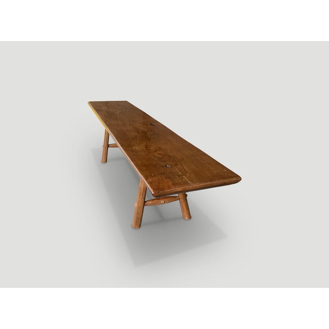 Mid-Century Modern Andrianna Shamaris Mid-Century Couture Bench For Sale - Image 3 of 18