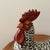 Mid 20th Century Vintage Authentic Italian Hand-Painted Ceramic Rooster and Tiny Hen Sculpture For Sale - Image 5 of 12