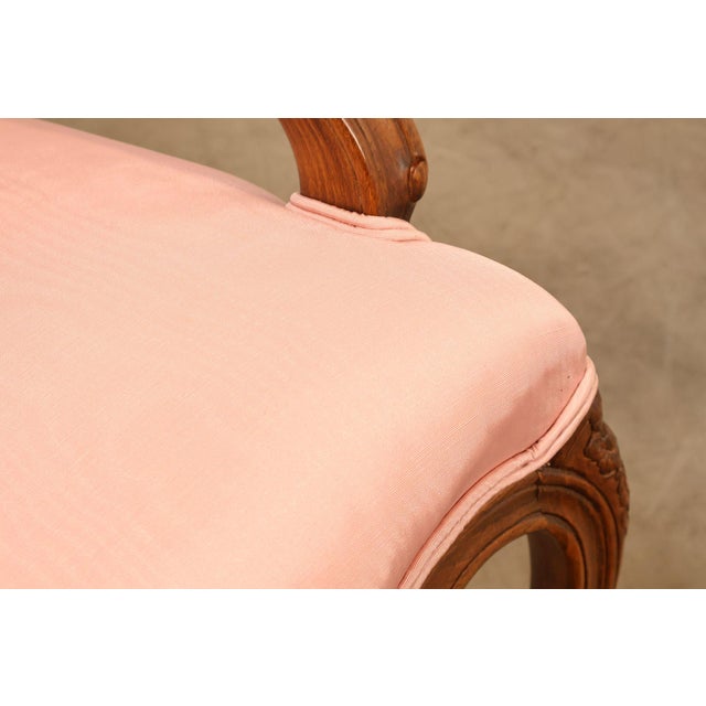 Ethan Allen French Louis XV Style Fauteuil Armchair For Sale - Image 14 of 18