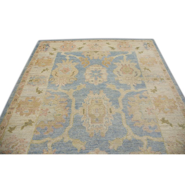 Early 21st Century Modern Turkish Oushak Rug 6'6" x 9'8" For Sale - Image 5 of 7