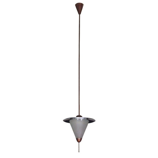 Bauhaus Gispen / Giso Pendant by W.H. Gispen for Gispen, 1930s For Sale - Image 3 of 14