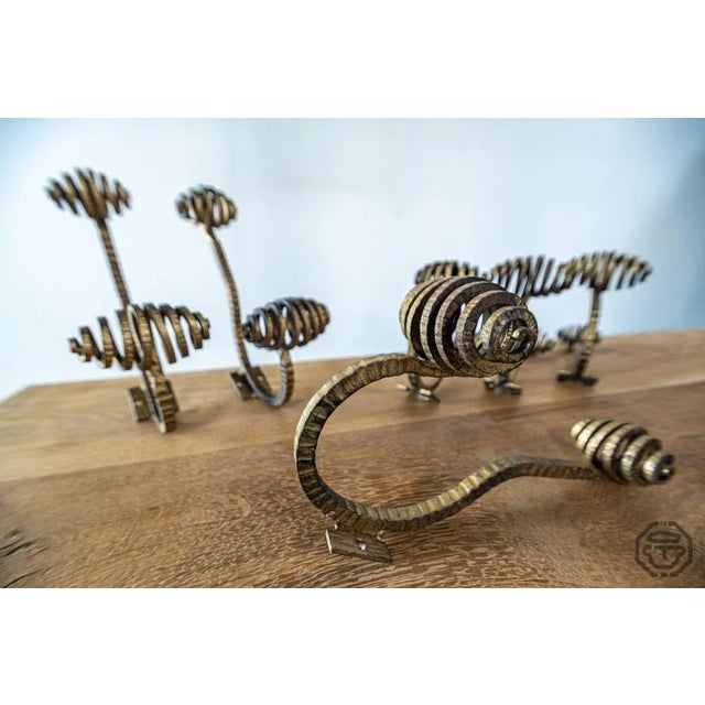 Hammered Hooks, 1930s, Set of 6 For Sale - Image 10 of 14