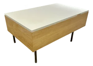 1950s George Nelson for Herman Miller Birch Storage Coffee Table Mid Century Modern