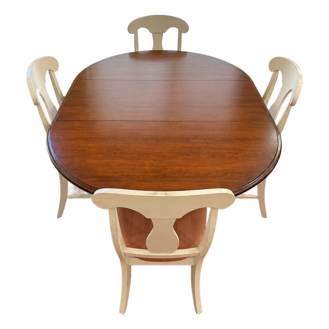 Canadel Solid Wood Dining Table With 4 Chairs | Chairish