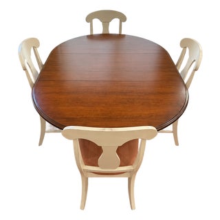 Canadel Solid Wood Dining Table With 4 Chairs For Sale