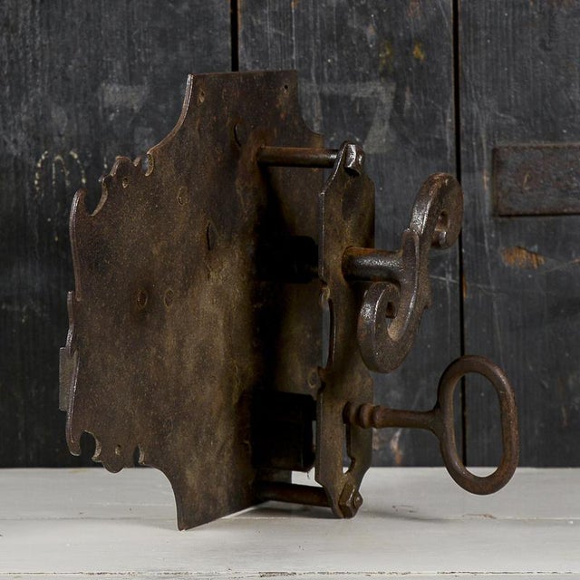 Metal 18th Century Wrought Iron Latch For Sale - Image 7 of 9