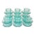 1970s Vintage Art Deco Hollywood Regency Indiana Glass Co. Recollection Cups & Saucers - Set of 30, 15 Settings For Sale