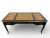 Large scale Drexel 'Grand Palais' lacquer, brass and leather writing desk. Louis XV style with with three drawers and...