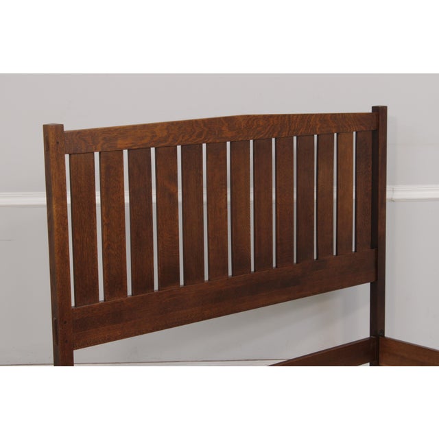 Stickley Stickley Queen Size Mission Oak Bed For Sale - Image 4 of 18