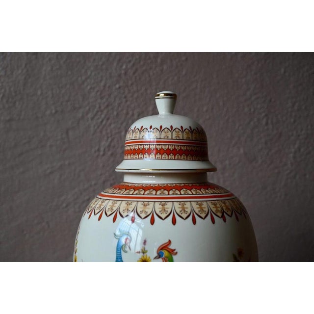 Lidded Vase with Birds Decor by Fg. Fratelli Gialletti For Sale - Image 6 of 10
