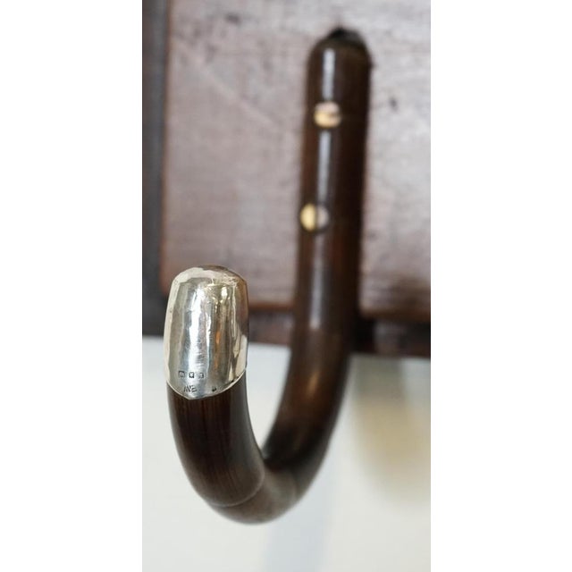 Vintage Art Deco Sterling Siilver Mounted Hat Coat Wall Rack, 1920 For Sale - Image 13 of 15