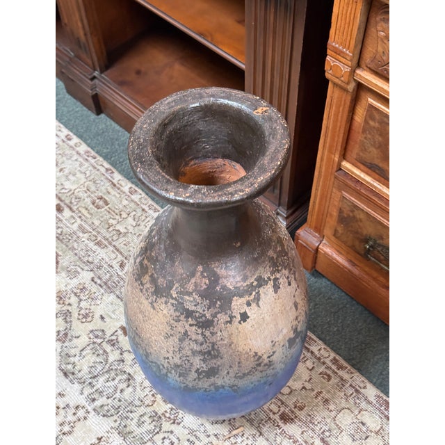 Ceramic Abstract Ombre Ceramic Vase, Medium For Sale - Image 7 of 12