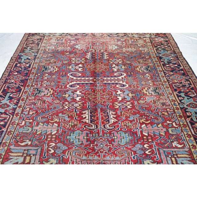 Vintage Heriz Rug 6'5'' x 8'3'' For Sale - Image 9 of 11