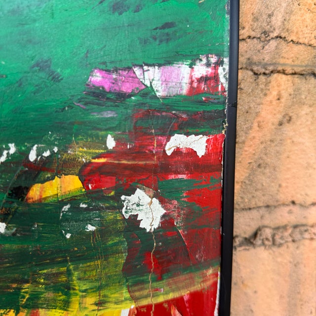 Modernist Abstract Painting Untitled Unsigned For Sale In Cleveland - Image 6 of 12