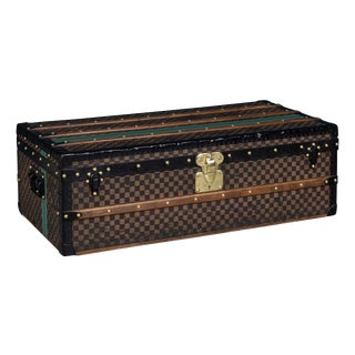 19th Century Antique Louis Vuitton Trunk in Damier Canvas, France, 1890 For Sale