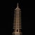 Bring a sense of zen and architectural history to your space with this striking vintage-style bronze pagoda sculpture....