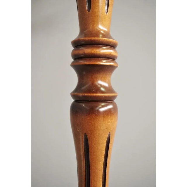 Walnut and Beechwood Column Garment Rack, 1970s For Sale - Image 6 of 7