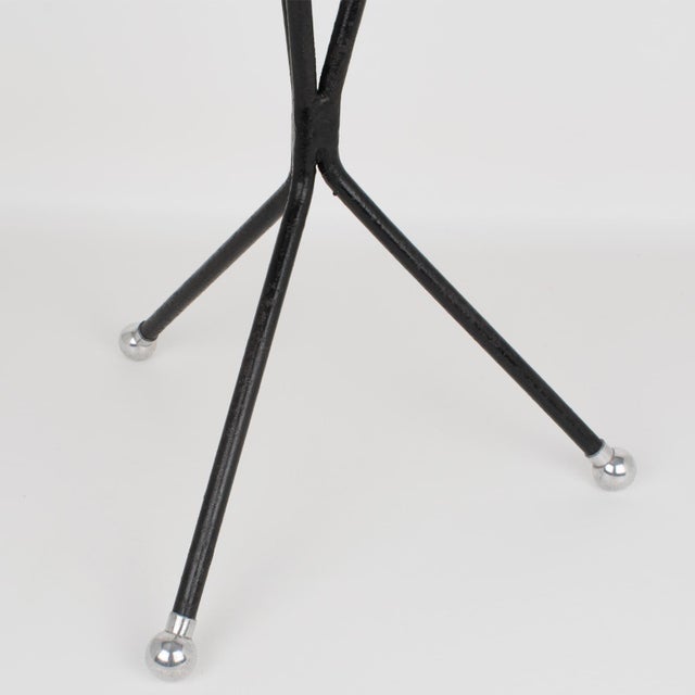 Mid-Century Modern Mid-Century Metal and Glass Ashtray Vide Poche Side Table, circa 1960 For Sale - Image 3 of 17