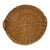 Late 20th Century Round Wicker Handled Tray For Sale