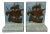 Antique 1920s Painted Bronze Clad Tall Ship Mayflower Bookends - a Pair For Sale