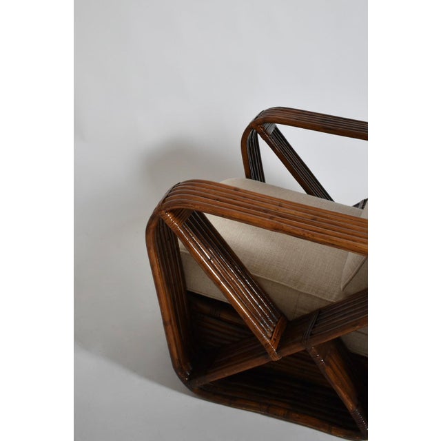 1940s Vintage Rattan Lounge Chair, 1940s For Sale - Image 5 of 6