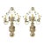 1930 French Silver Leaf Sconces With 3 Lights - a Pair For Sale