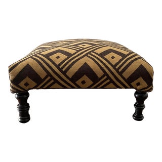 Custom Upholstered Ottoman For Sale