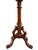 English Inlaid Burl Walnut Circular Occasional/Side Tripod Table For Sale In San Francisco - Image 6 of 9