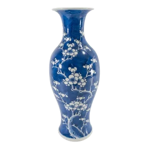 19th Century Chinese Blue and White Prunus Branch Vase