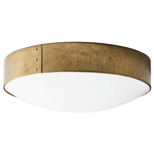 Metal Small Svep Ceiling Lamp in Raw Brass & Opal Acrylic from Konsthantverk For Sale - Image 7 of 7