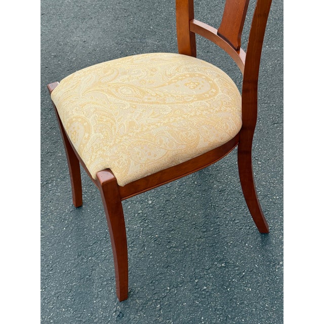 Grange Furniture Solid Cherry Dining Chairs Made in France - Set of 10 For Sale In New York - Image 6 of 12