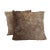 Pair of Natural Hair-on-Hide Accent Pillows For Sale