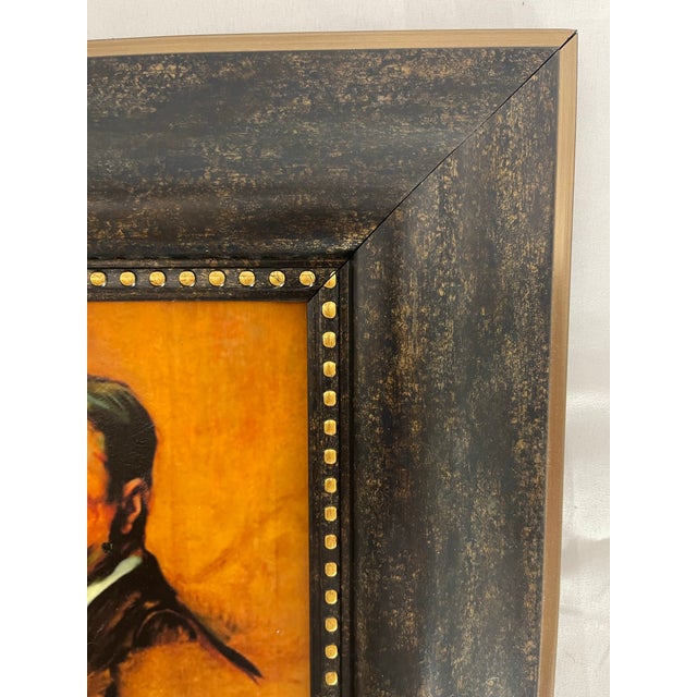 Hand-Textured Theodore Roosevelt Portrait Print After Tade Styka in Gilt Frame For Sale - Image 10 of 11