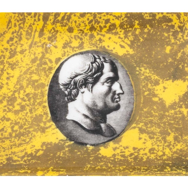 Contemporary Fornasetti Porcelain Rectangular Trays, 2 For Sale - Image 3 of 10