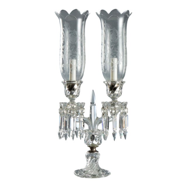 Bohemian Crystal Table Lamp For Sale