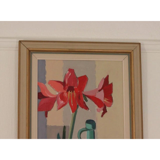 Sven Linder, Lily, 1970s, Oil on Canvas, Framed For Sale - Image 10 of 15