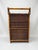 1970s Vintage French Folding Magazine Rack, 2-Tier Bamboo & Rattan Wicker Holder, Boho Coastal Mid-Century Storage For Sale - Image 5 of 5
