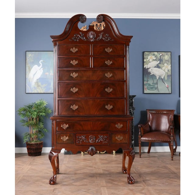 2020s Niagara Furniture Chippendale Mahogany High Chest For Sale - Image 5 of 12