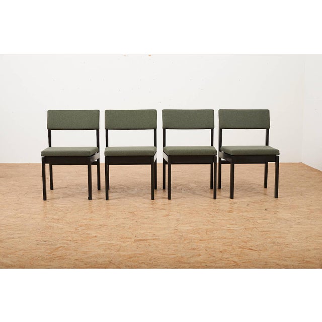 Chairs in Green Fabric by Willy Guhl for Dietiker, 1959, Set of 4, in Good conditions. Designed 1950 to 1959 I have...