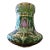 Antique Moser Bohemian Glass Emerald Green Gilded Vase For Sale
