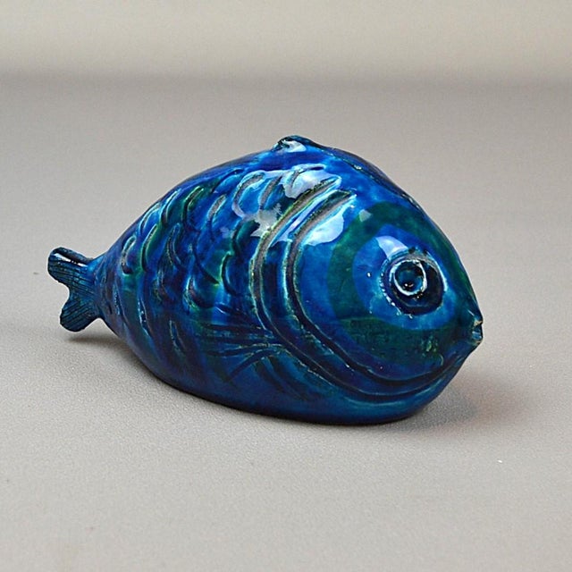 Rimini Blu Fish Figurine by Aldo Londi for Bitossi, 1960s For Sale - Image 9 of 12
